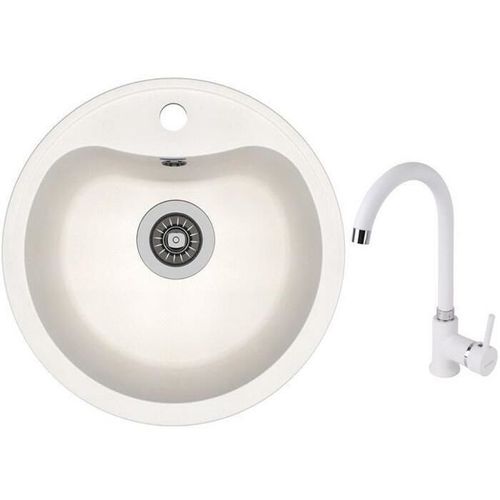 купить Мойка кухонная со смесителем Dr.Gans Dora + SanDonna F 7073 alb в Кишинёве 