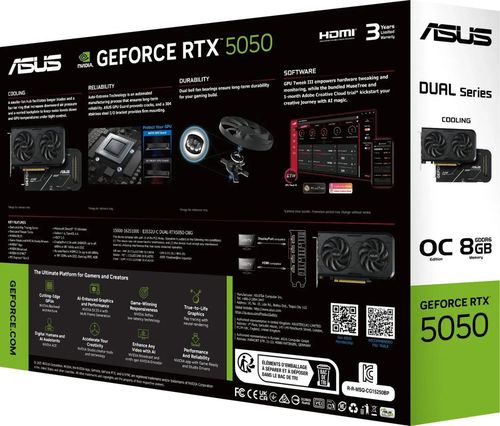 cumpără Placă video ASUS DUAL-RTX5050-O8G, GeForce RTX5050 8GB GDDR6 în Chișinău 