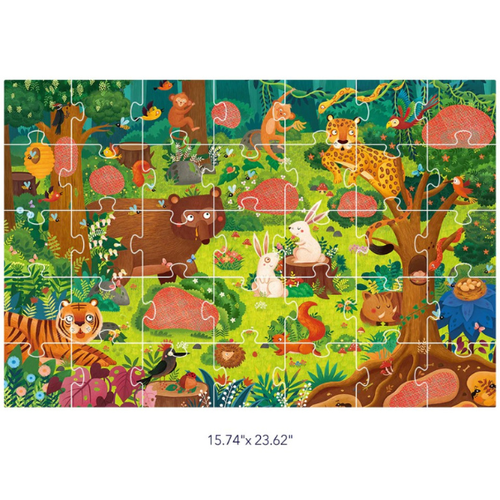 Puzzle cu taine „Pădurea”, 35 elem. Mideer 