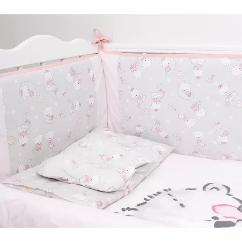купить Детское постельное белье PernaMea Set lenjerie 8 piese Teddy love Pink (PM.100262/8) в Кишинёве 