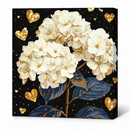 cumpără Tablou pe numere Ideyka KHO3277 40x40cm Eco, Flori minunate în Chișinău 