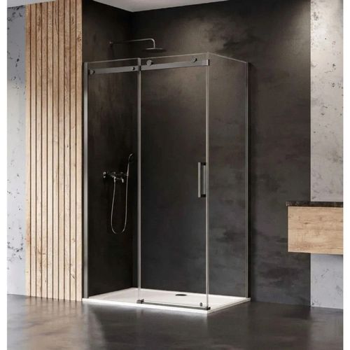 купить Душевая кабина New Trendy Sling Gunmetal Rectangular 120x80x200 8mm K-5705 в Кишинёве 