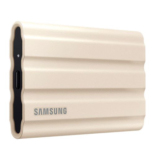 купить Внешний SSD 2TB Samsung Portable SSD T7 Shield MU-PE2T0R/EU External SSD, Beige, Water & Dust Proof IP65, Read 1050 MB/s, Write 1000 MB/s, Shock Resistance, USB 3.2 Gen.2 (SSD extern/внешний SSD) в Кишинёве 