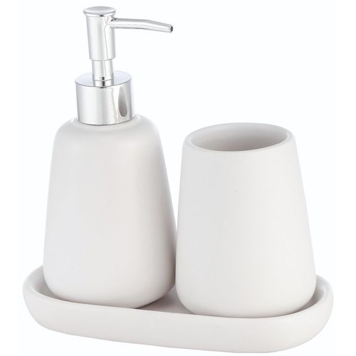 cumpără Set pentru baie Bisk 08231 Set baie din Ceramica MILO, alb în Chișinău 