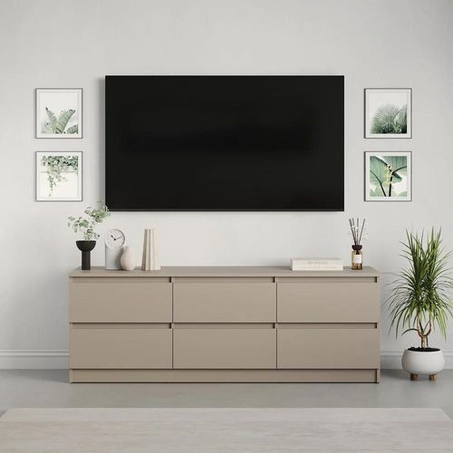 cumpără Comodă TV MebelStar NEO 6S 180x43x53 Cashmere (MBS-1292) în Chișinău 
