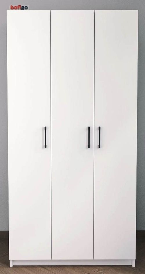 купить Шкаф Nex Home Распашной, 3 двери 180x47x120 см, Белый (26-02-01) в Кишинёве 