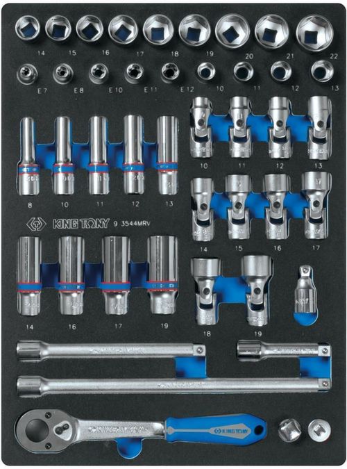cumpără Sistem de depozitare a instrumentelor King Tony 934-010MRV-G с инструментом серая, 7 ящика (286 пр.) VAG, MB, OPEL, BMW, Jap. în Chișinău 