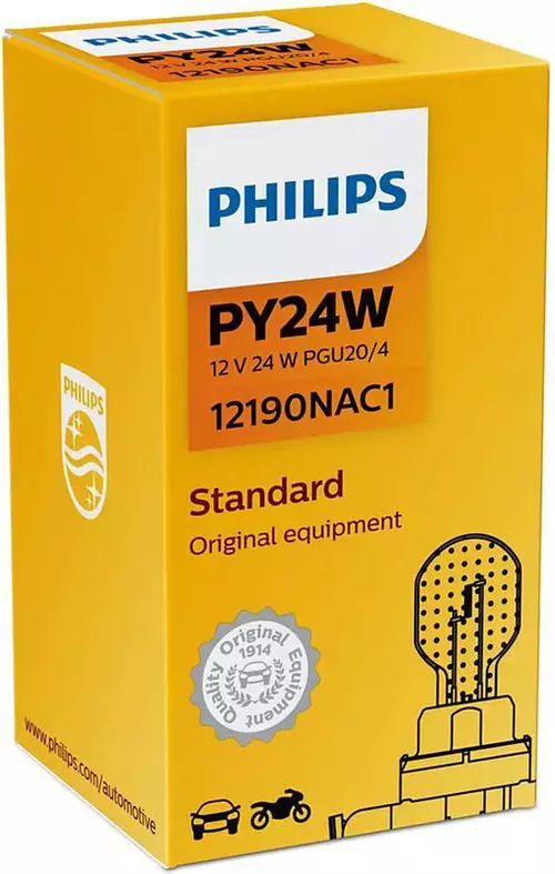 cumpără Lampă auto Philips PY24W 12V 24W PGU20/4 (12190NAC1) în Chișinău 