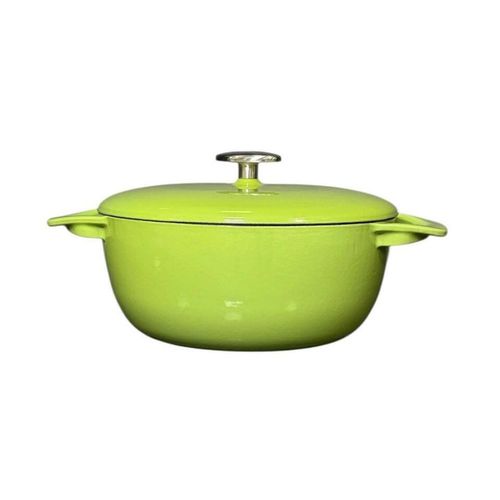 купить Кастрюля M-Cooker ST-174 Cratiță din fontă emailată, Verde, 24cm в Кишинёве 