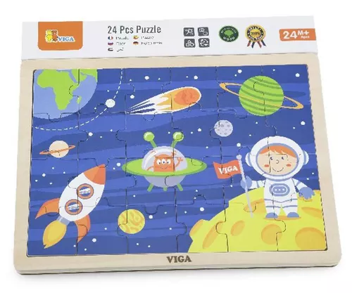 cumpără Puzzle Viga 51461 24-Piece-Puzzle Space Travel în Chișinău 