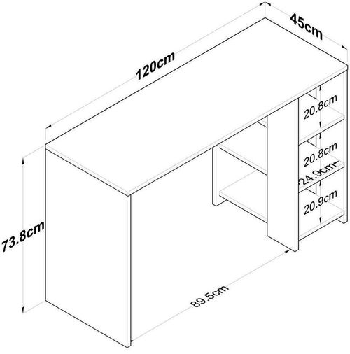 купить Офисный стол Trendy HA108, 2585 в Кишинёве 