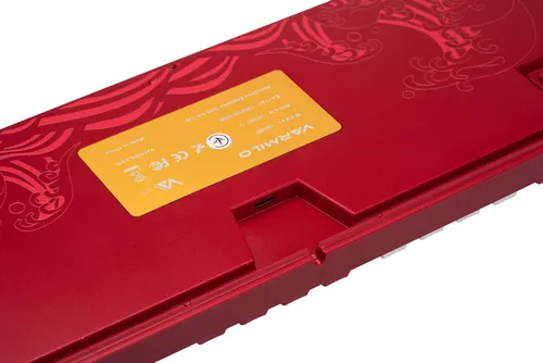 купить Игровая клавиатура Varmilo VEM87 Koi 87Key, EC V2 Rose, EN/UKR, White Led, Red в Кишинёве 