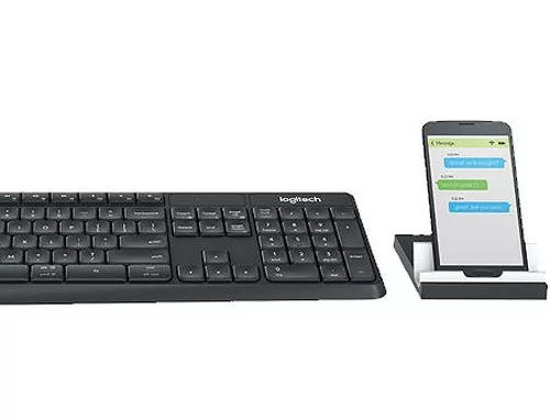 cumpără Logitech K375s Black Multi-Device Wireless Keyboard and Stand Combo, Graphite/OffWhite, Bluetooth, 920-008184 (tastatura fara fir/беспроводная клавиатура) în Chișinău 