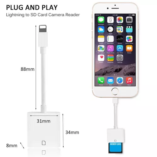 cumpără Accesoriu pentru aparat mobil Apple Lightning to SD Card Reader MJYT2 în Chișinău 