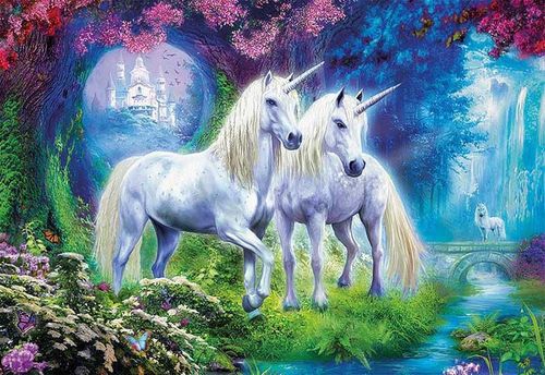 купить Головоломка Educa 17648 500 Unicorns In The Forest в Кишинёве 