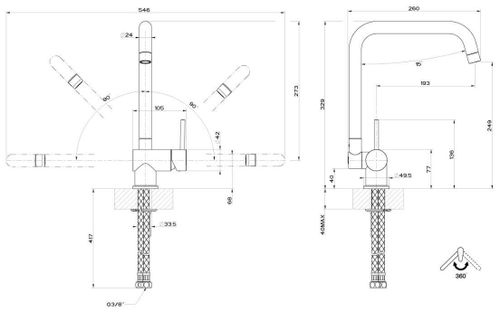 cumpără Bateria bucătărie Gessi 50311-031 Oxygene Chrome în Chișinău 