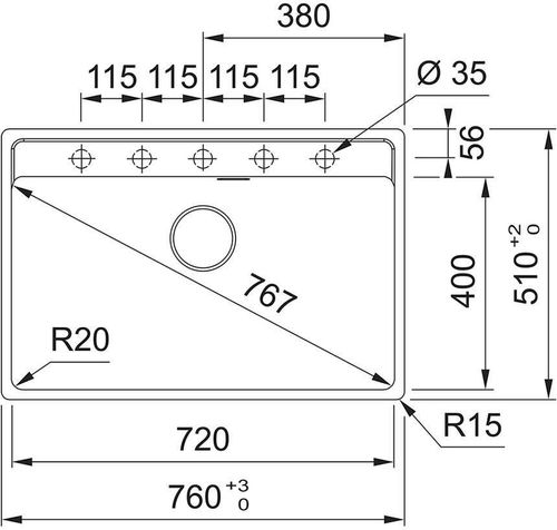 cumpără Chiuvetă bucătărie Franke 114.0661.667 Fragranite MRG 610-72 TL Nero în Chișinău 