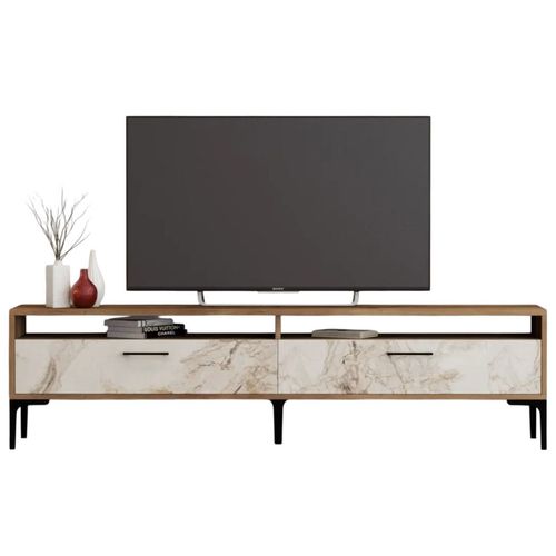 купить Тумба напольная для TV Trendy Istanbul 2, Marmura alba de nuc в Кишинёве 