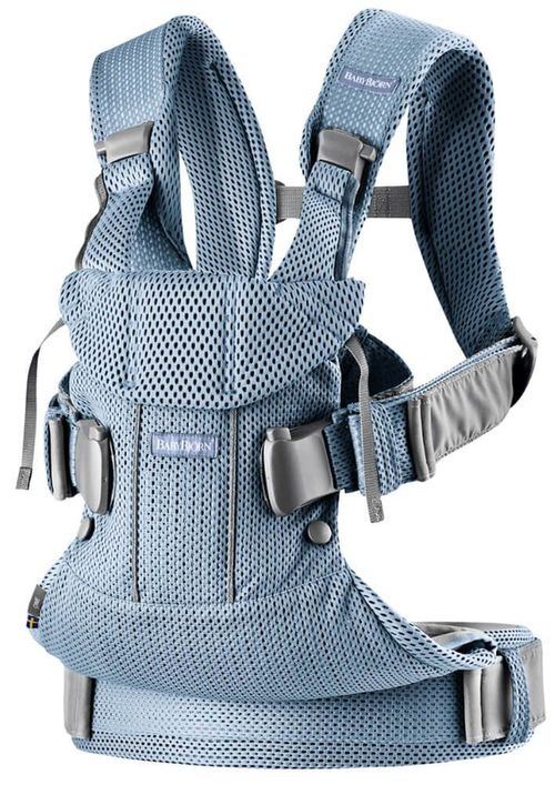 Анатомический рюкзак-кенгуру BabyBjorn One Air Slate Blue, 3D Mesh 