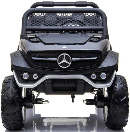 cumpără Mașină electrică pentru copii Kids car 8490032-4BR_Black Mercedes-Benz Unimog, 12V14Ah, scaune din piele în Chișinău 