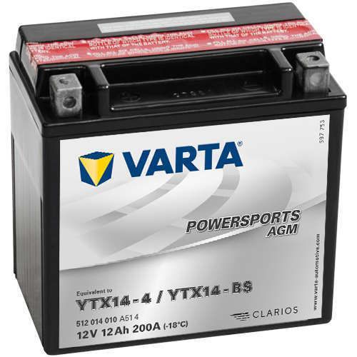 купить Автомобильный аккумулятор Varta 12AH 200A(EN) (152x88x147) M6 018 AGM YTX14-BS (512014020I314) в Кишинёве 