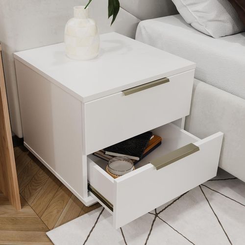 cumpără Noptieră Bayro Napoli 500x500x500 белый мат în Chișinău 