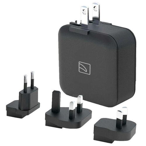 купить Зарядное устройство сетевое Tucano TA3-USBC-BK USB-A + Type-C QC3.0/PD 36W, all in 1 US/UK/EU/AUS worldwide adapter в Кишинёве 