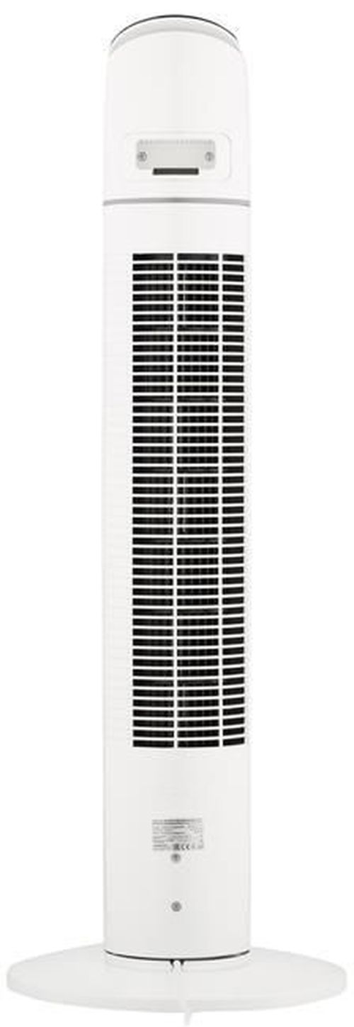 купить Вентилятор напольный Ardesto FNT-R36X1WY22 колонного типа, высота 90 см, дисплей, таймер, пульт ДУ, металлик в Кишинёве 