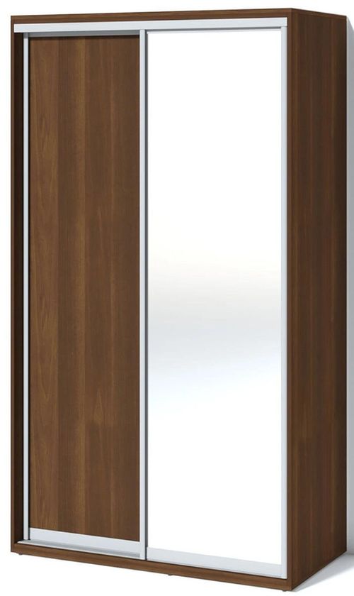 купить Шкаф Fabrik Home Купе 1200 (1 зеркало + 1 ДСП ) орех тёмный в Кишинёве 