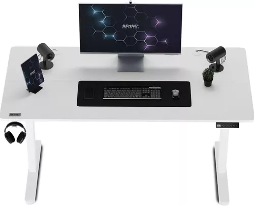 купить Стол компьютерный Sense7 Nojo 140x70 White в Кишинёве 