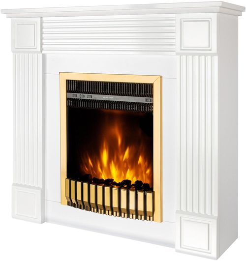 купить Камин электрический ArtFlame Nexor & Gala Gold, 950x1000x270mm, Alb в Кишинёве 