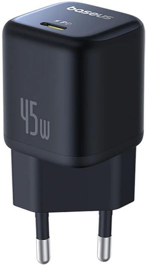 cumpără Încărcător cu fir Baseus P10176800123-00 GaN 1*Type-C 45W, PicoGov Series, Cosmic Black în Chișinău 