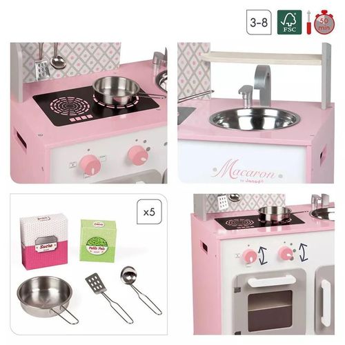 cumpără Bucătărie și veselă de jucărie Janod J06567 Macaron Kitchen Play Set în Chișinău 