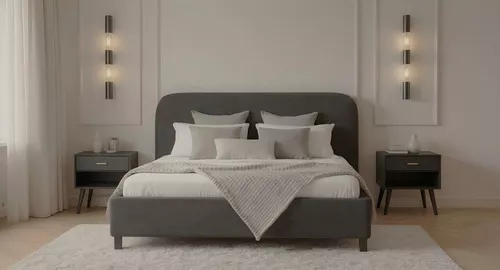 cumpără Pat Fabrik Home LUSH 1600 темно-серый în Chișinău 
