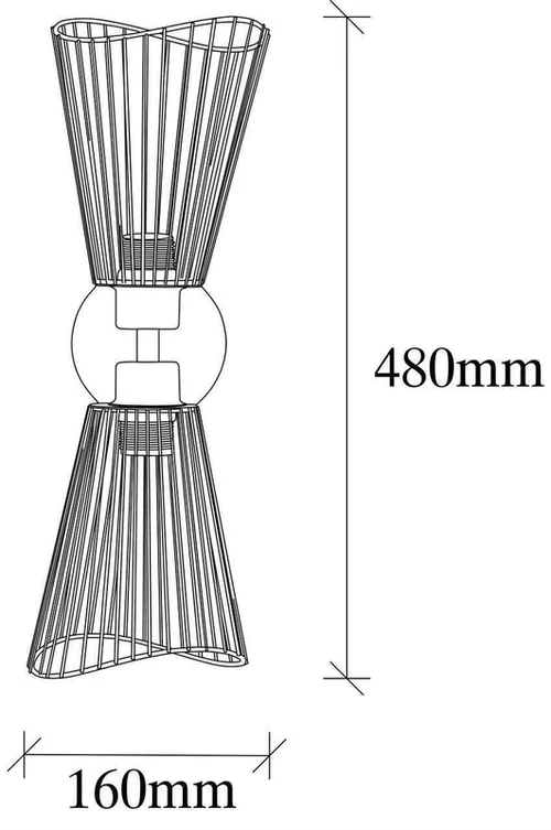 cumpără Candelabru de perete Trendy Zeyno-3296, 16x48x16cm în Chișinău 