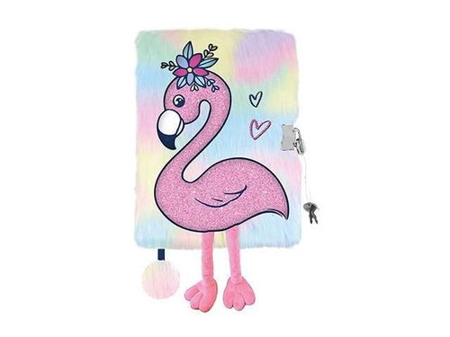 купить Блокнот St.RIGHT 57881 Agenda cu lacat, A5, 96foi, Tropical Flamingo, coperta plus в Кишинёве 