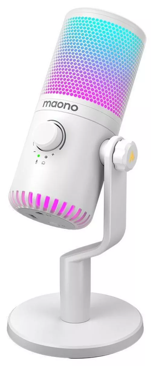 купить Микрофон для ПК Maono DM30RGB(White) в Кишинёве 