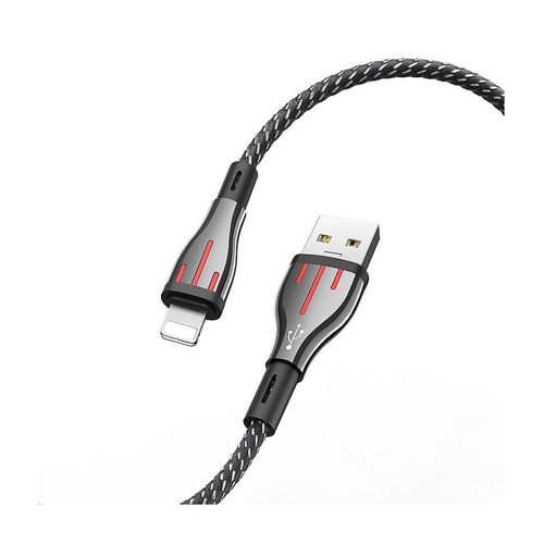купить Borofone cable BU23 Highway charging data cable for Lightning, USB to Lightning, 724854, 1.2m, output 2.4A, zinc alloy connectors в Кишинёве 