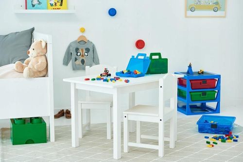 cumpără Set de mobilier pentru copii Lego 4095-B Стол-Стелаж 3 ящика Blue în Chișinău 