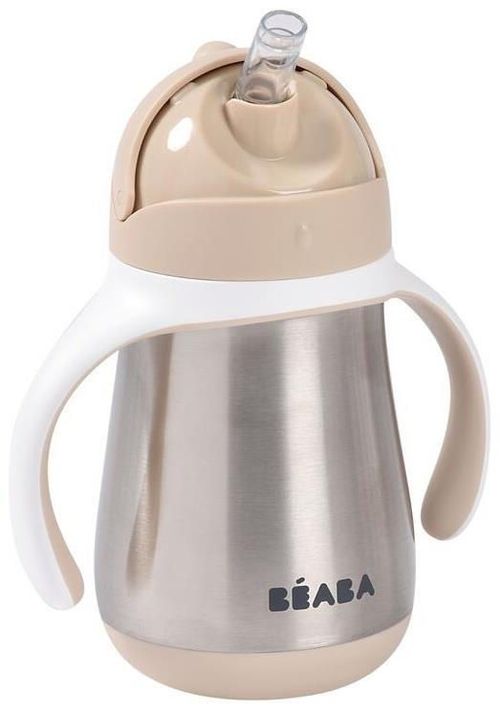 купить Поильник Beaba B913633 Cana cu pai din inox 250ml Clay в Кишинёве 