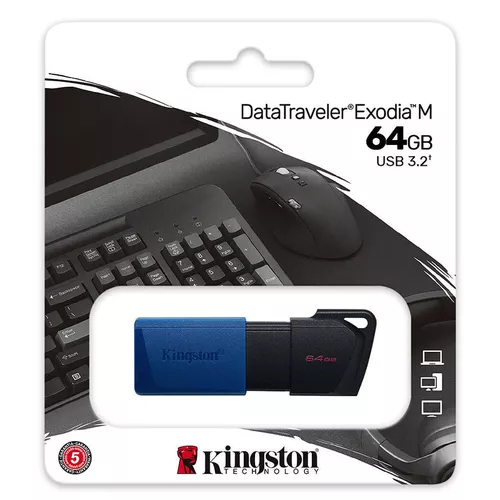 купить 64GB USB Flash Drive Kingston DTXM/64GB DataTraveler Exodia M, USB 3.2 (memorie portabila Flash USB/внешний накопитель флеш память USB) в Кишинёве 