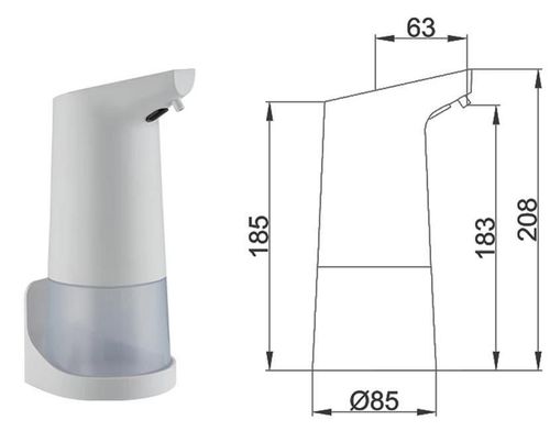 купить Дозатор для мыла Frap F408 350 ml cu sensor в Кишинёве 