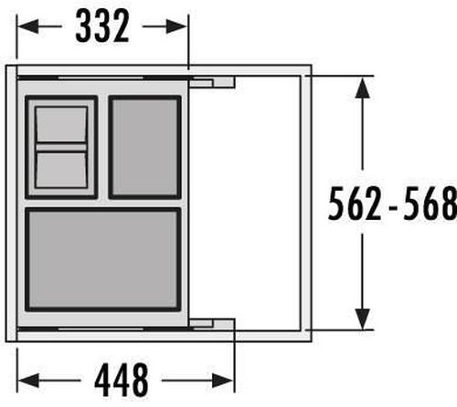 cumpără Feronerie pentru mobilă Hailo 3610961 Cargo Soft short 600 20/10/10/D în Chișinău 