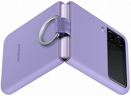 купить Чехол для смартфона Samsung EF-PF711 Silicone Cover with Ring B2 Lavender в Кишинёве 