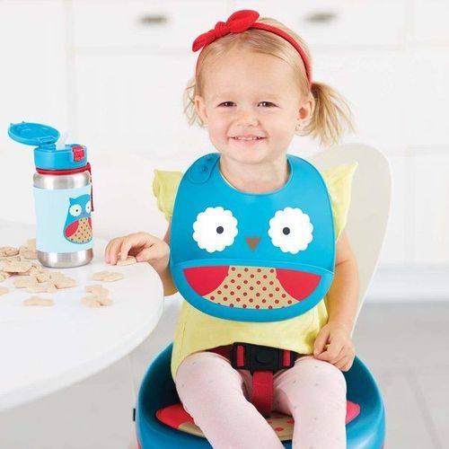 Bavetica de silicon Fold & Go Skip Hop Zoo Owl 