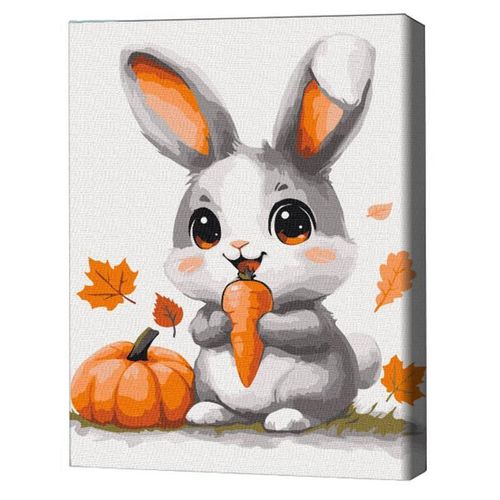 cumpără Tablou pe numere BrushMe KBS0162FC 30x40сm (fără cutie) Iepuraș în Chișinău 