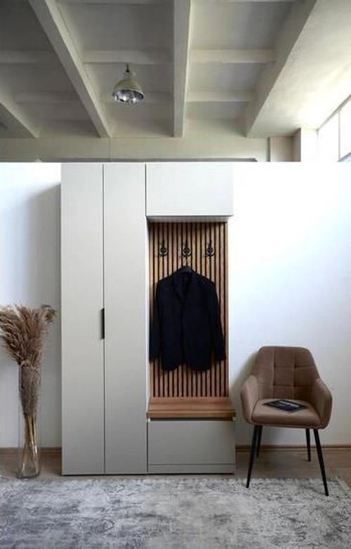 купить Вешалка для одежды Fabrik Home Hardy 622x1379x50 (панно с крючками для прихожей) Дерево/чёрный ясень в Кишинёве 