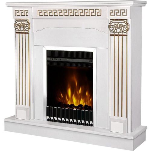 купить Камин электрический ArtFlame Calisto & Gala silver, 1020x1100x300mm, Alb в Кишинёве 