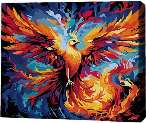 cumpără Tablou pe numere BrushMe RMGB017FC 30x40сm (pânză neagră/fără cutie) Flacăra vieții în Chișinău 