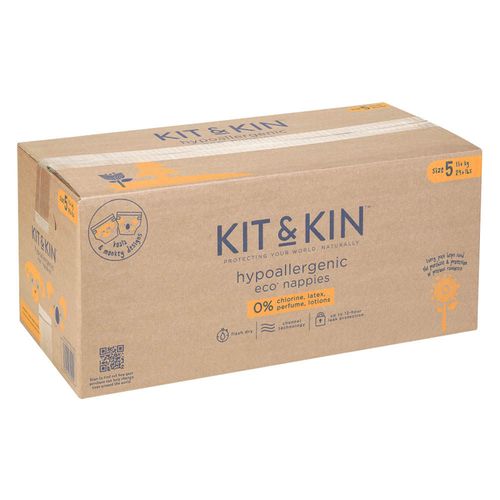 Гипоаллергенные эко-подгузники Kit&Kin 5 (11+ kg) 120 шт 
